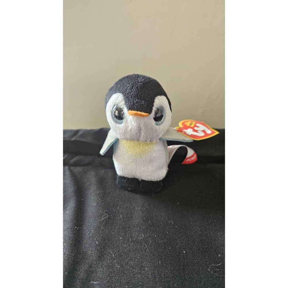 2021 Mcdonalds Ty Teenie Beanie Boos Pongo The Penguin Happy Meal plush W/ Tags